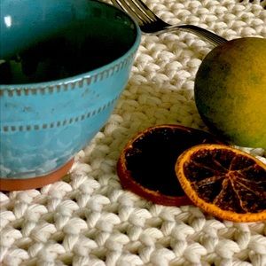 Macrame rectangular placemats set of 4